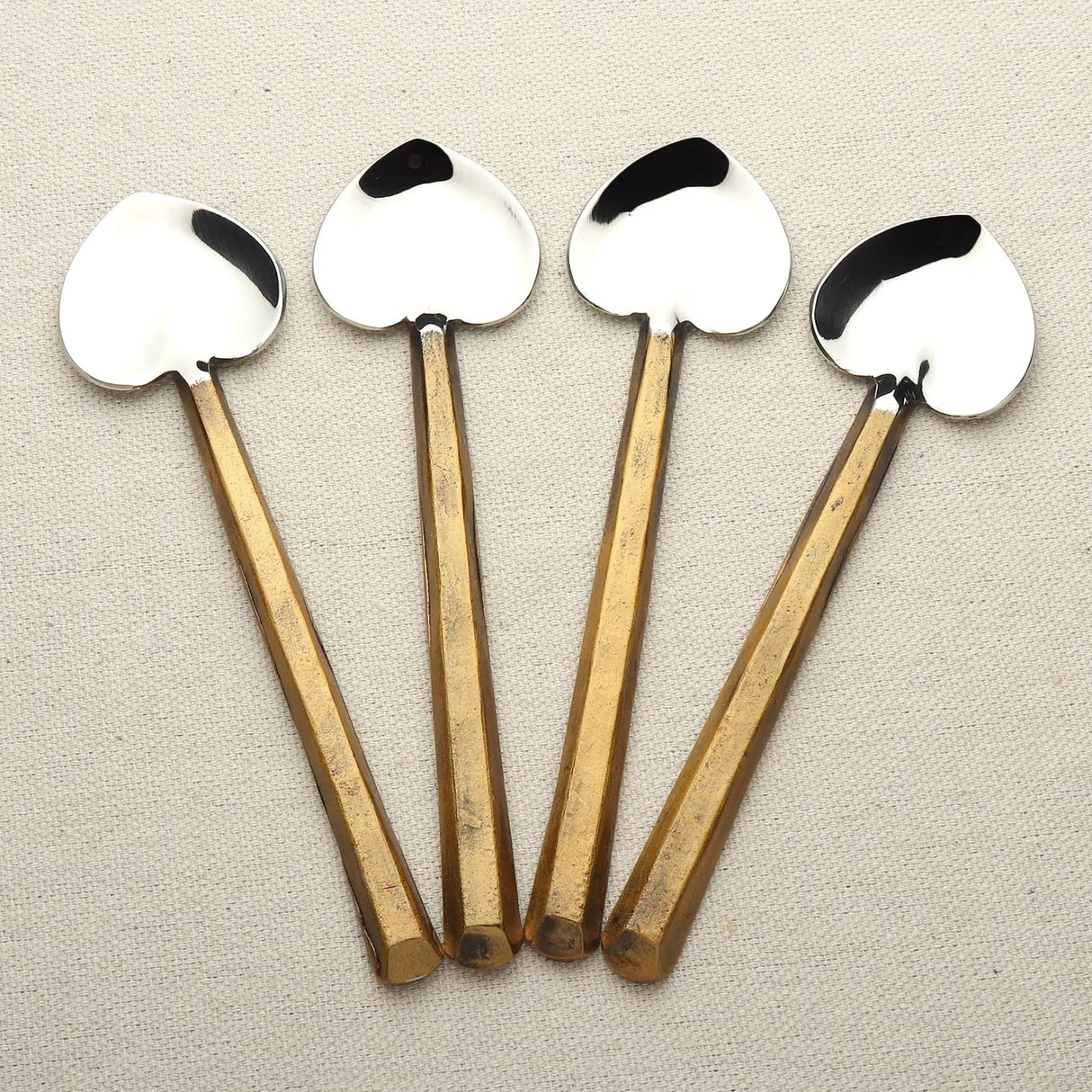 PLATEAU HEART SPOON 4 PC. SET