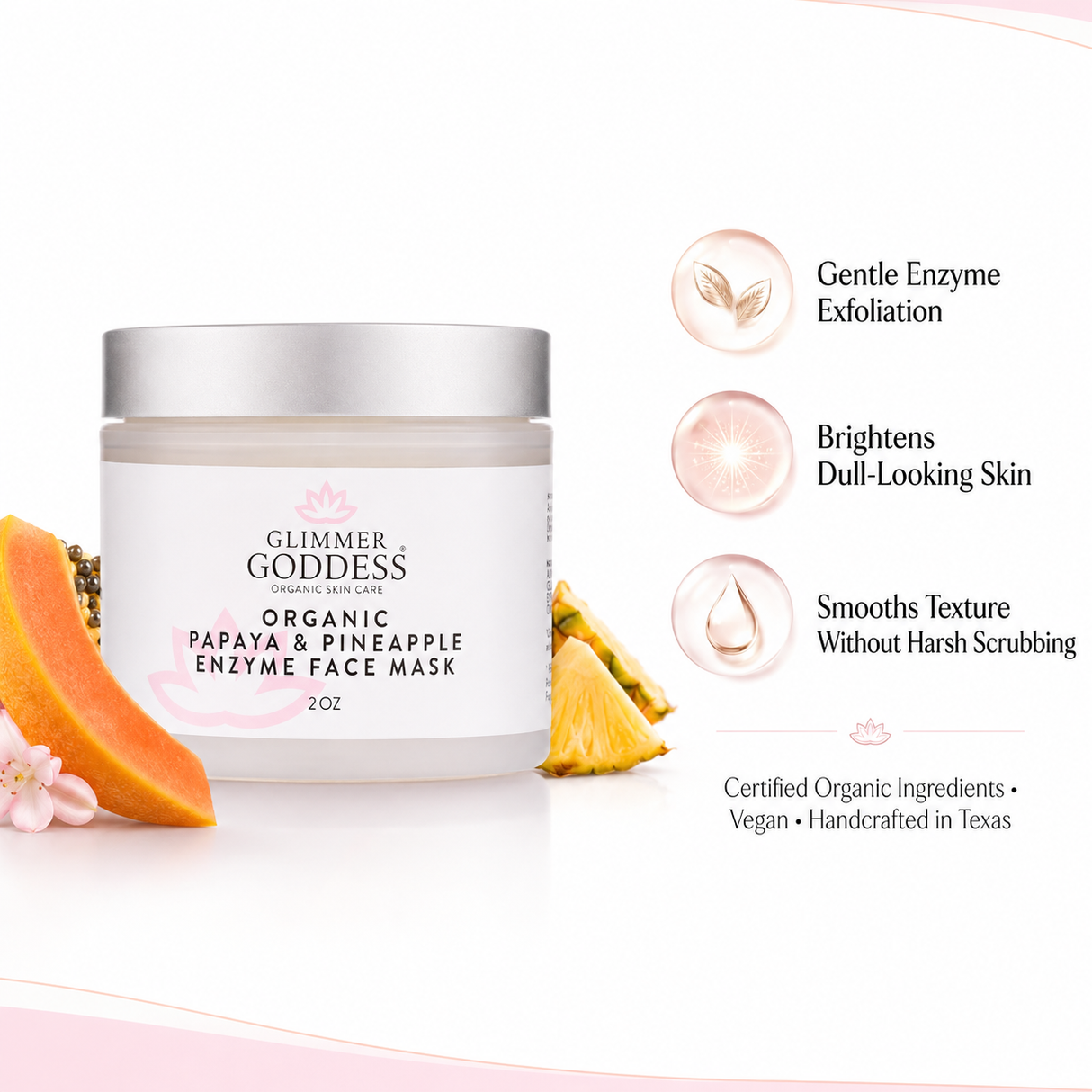 Organic Papaya and Pineapple Enzyme Face Mask
