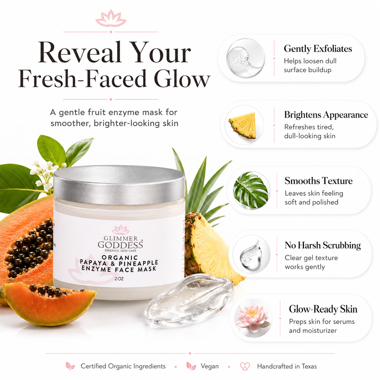 Organic Papaya and Pineapple Enzyme Face Mask