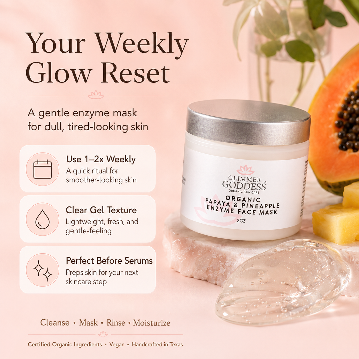 Organic Papaya and Pineapple Enzyme Face Mask