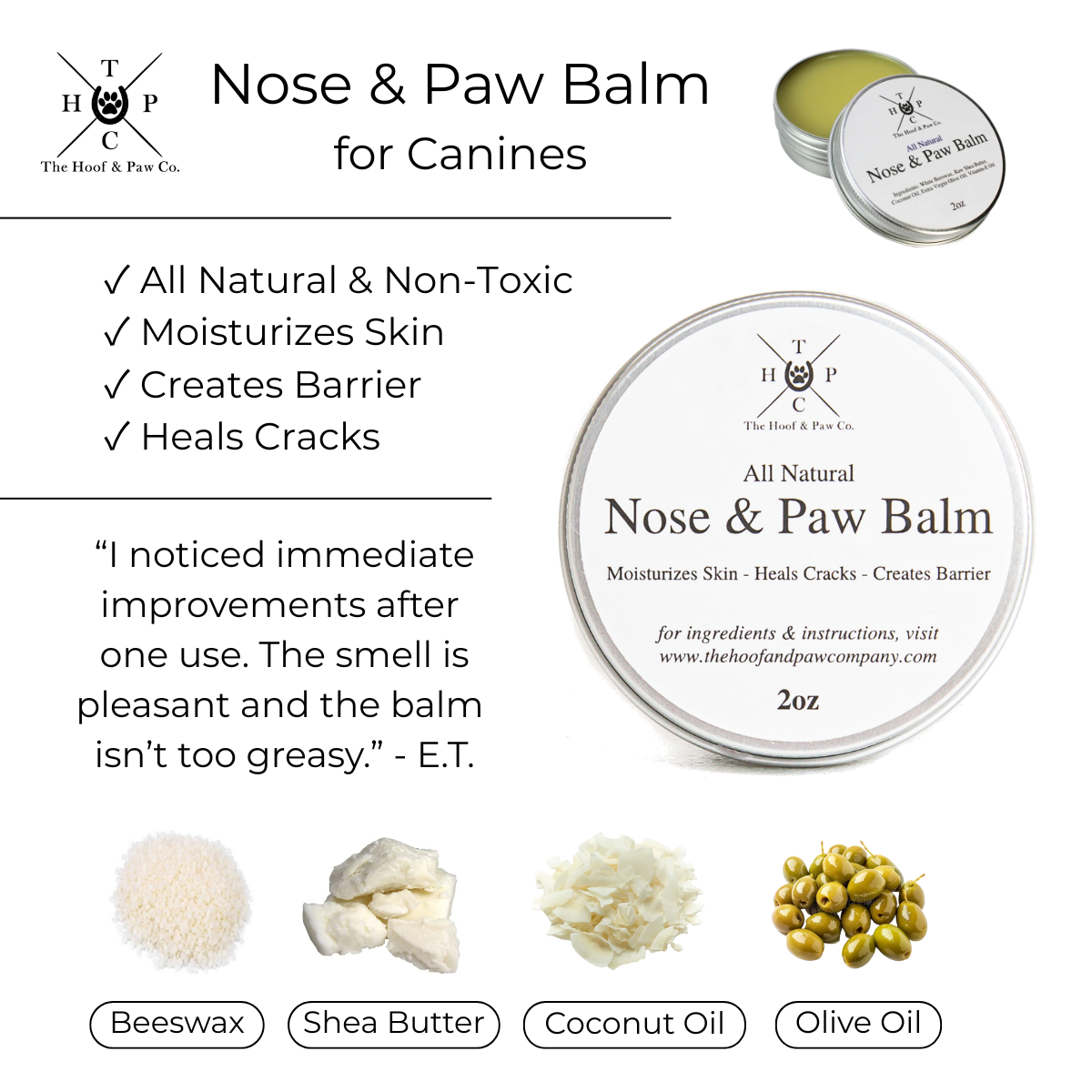 Nose & Paw Balm for Dogs - 2oz