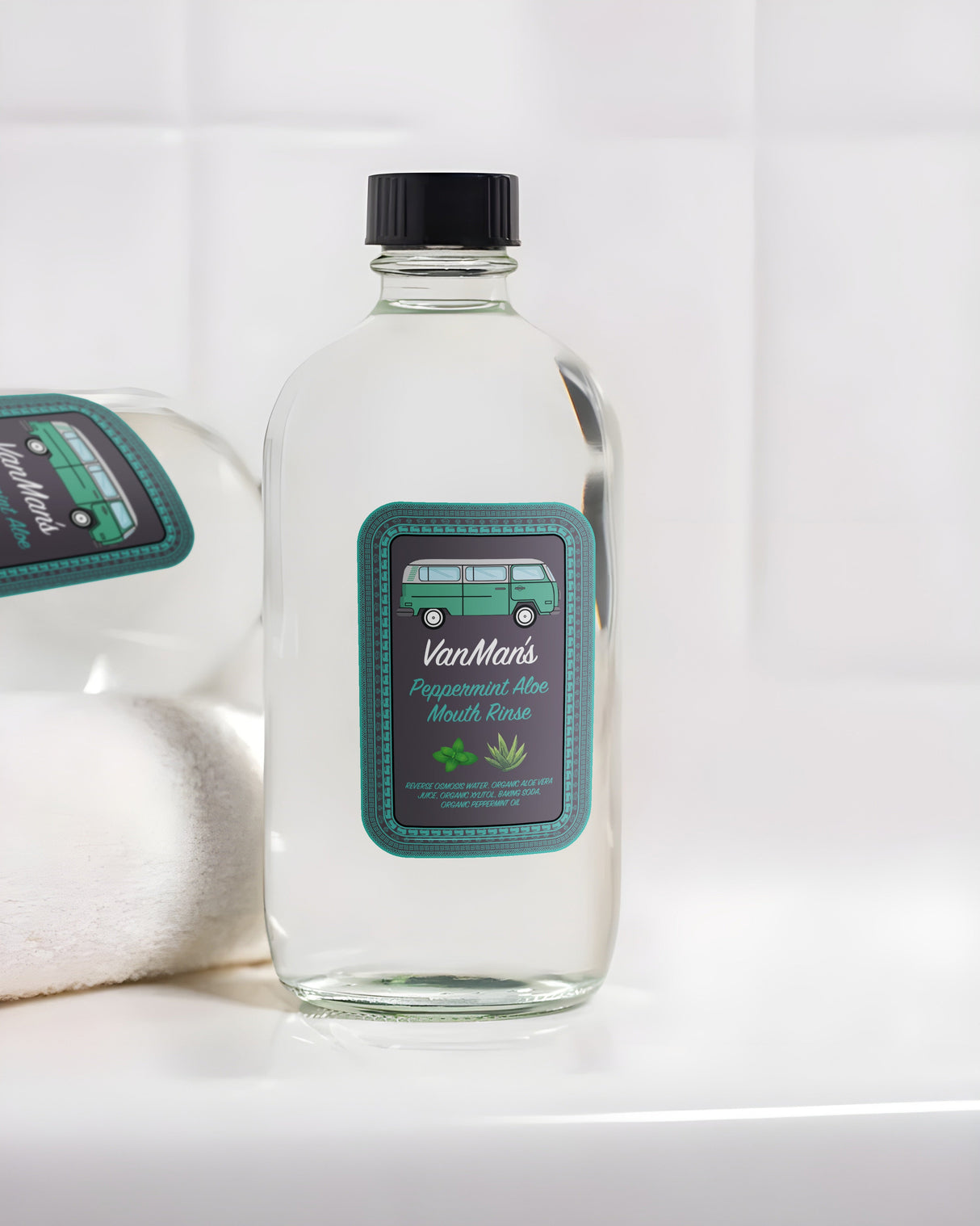 VanMan's Peppermint Aloe Mouth Rinse - 8 oz