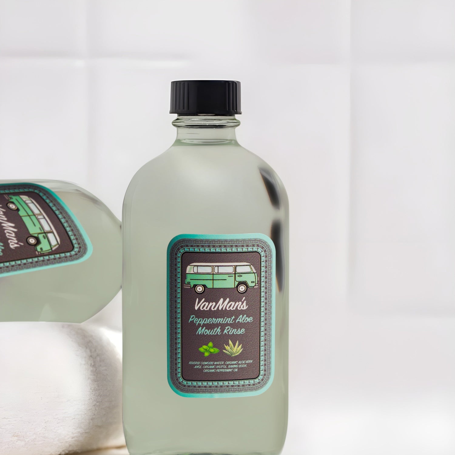 VanMan's Peppermint Aloe Mouth Rinse - 8 oz