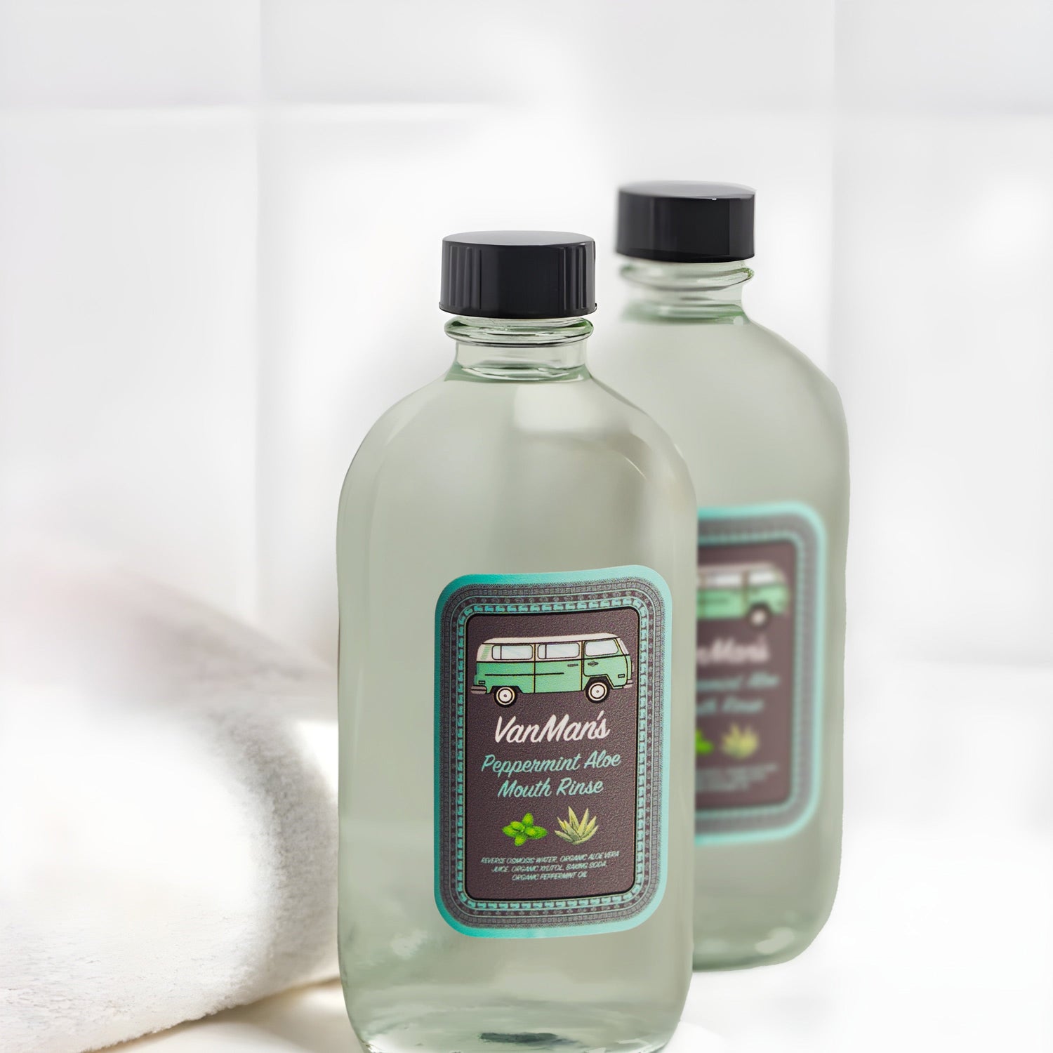 VanMan's Peppermint Aloe Mouth Rinse - 8 oz