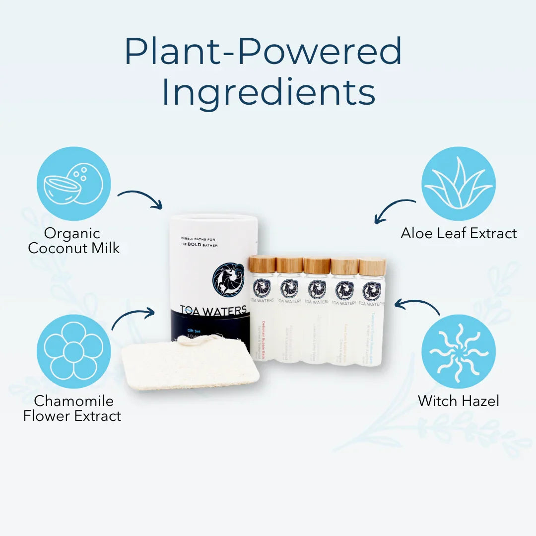 Liquid Bath Bombs and Bath Accessory Surprise Gift Set