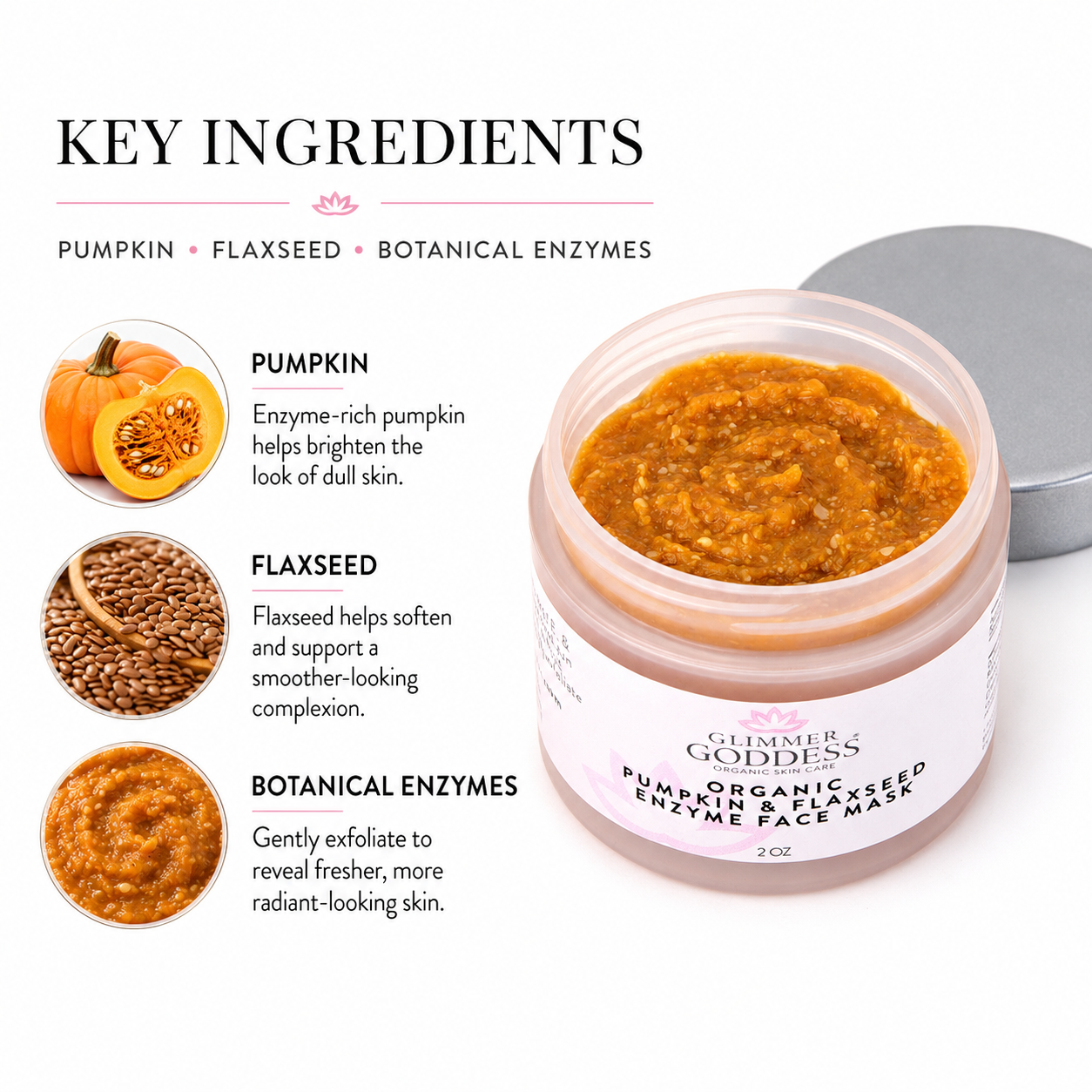 Organic Pumpkin & Flaxseed Enzyme Face Mask