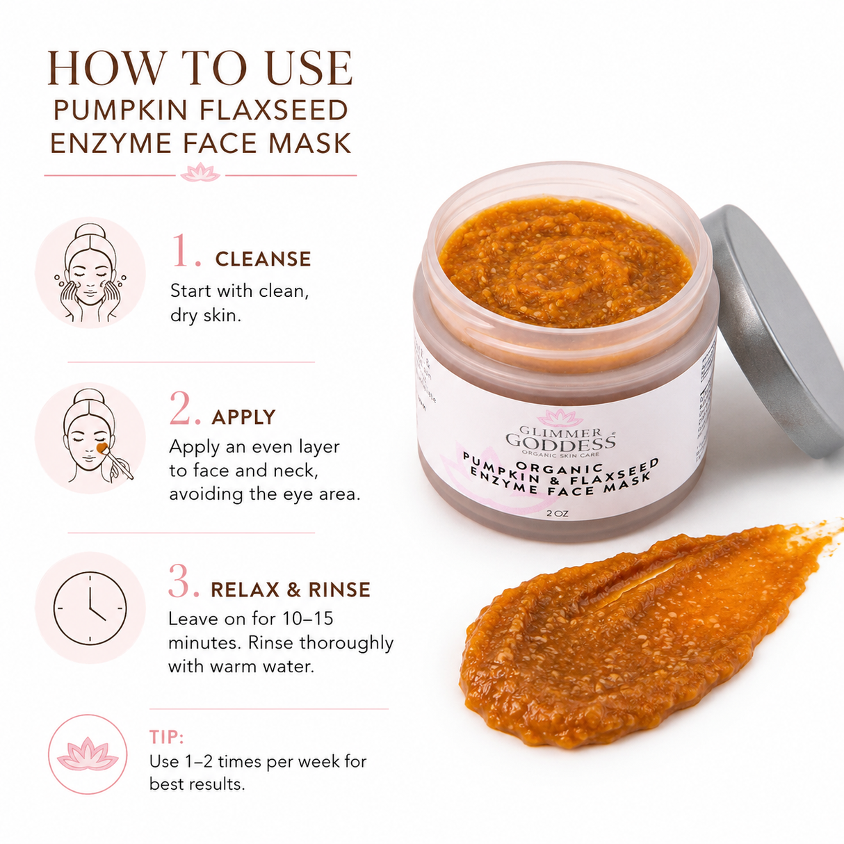 Organic Pumpkin & Flaxseed Enzyme Face Mask