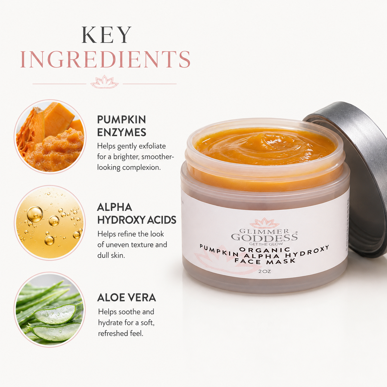 Organic Pumpkin Alpha Hydroxy Acid Face Mask