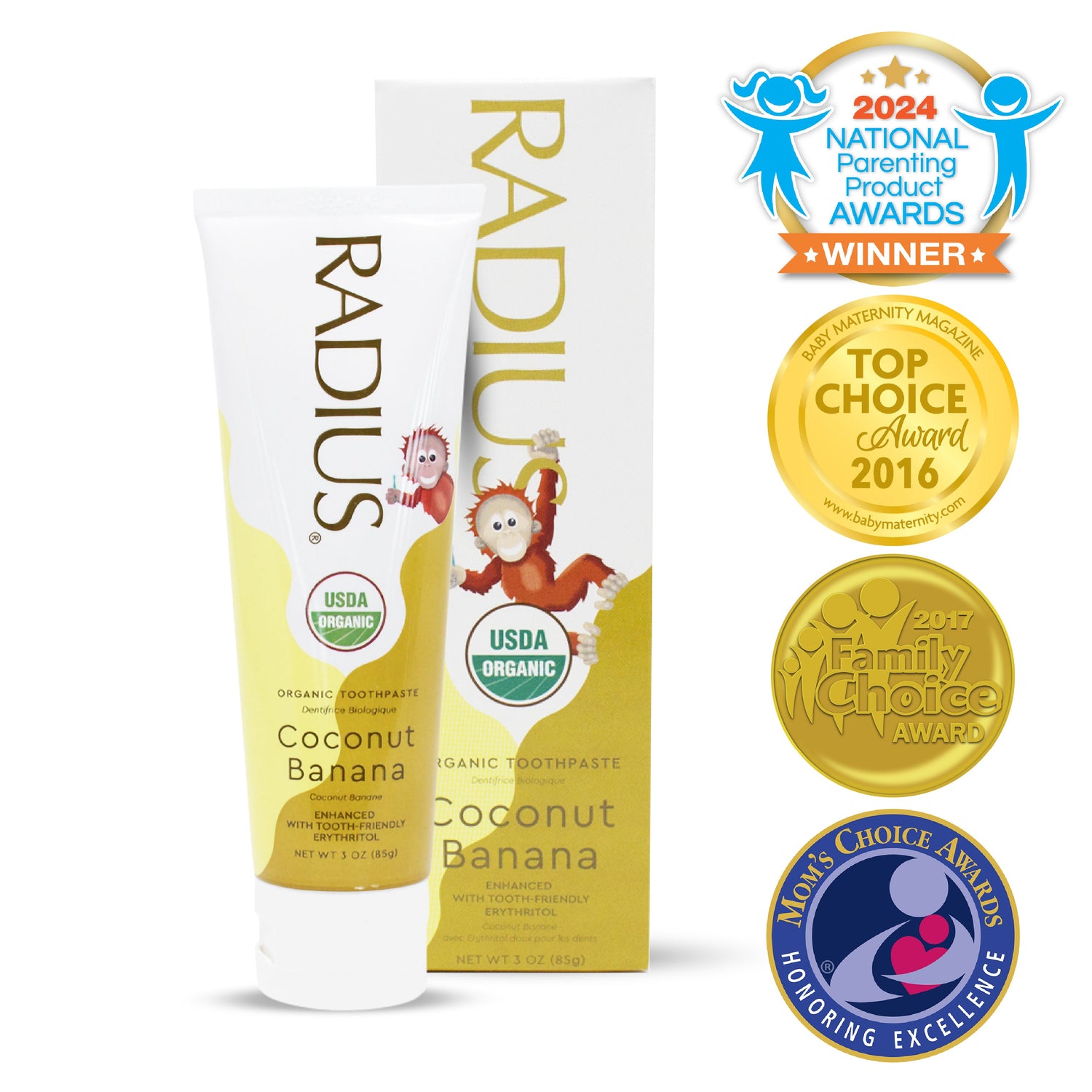 Kids USDA Organic Coconut Banana Toothpaste