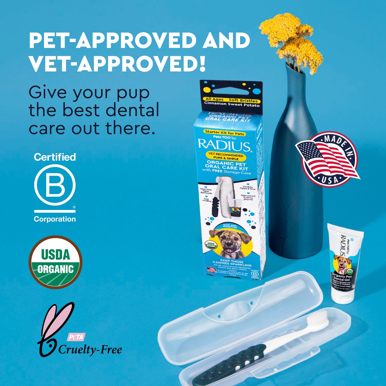 Organic Canine Dental Kit with FREE Critter Case