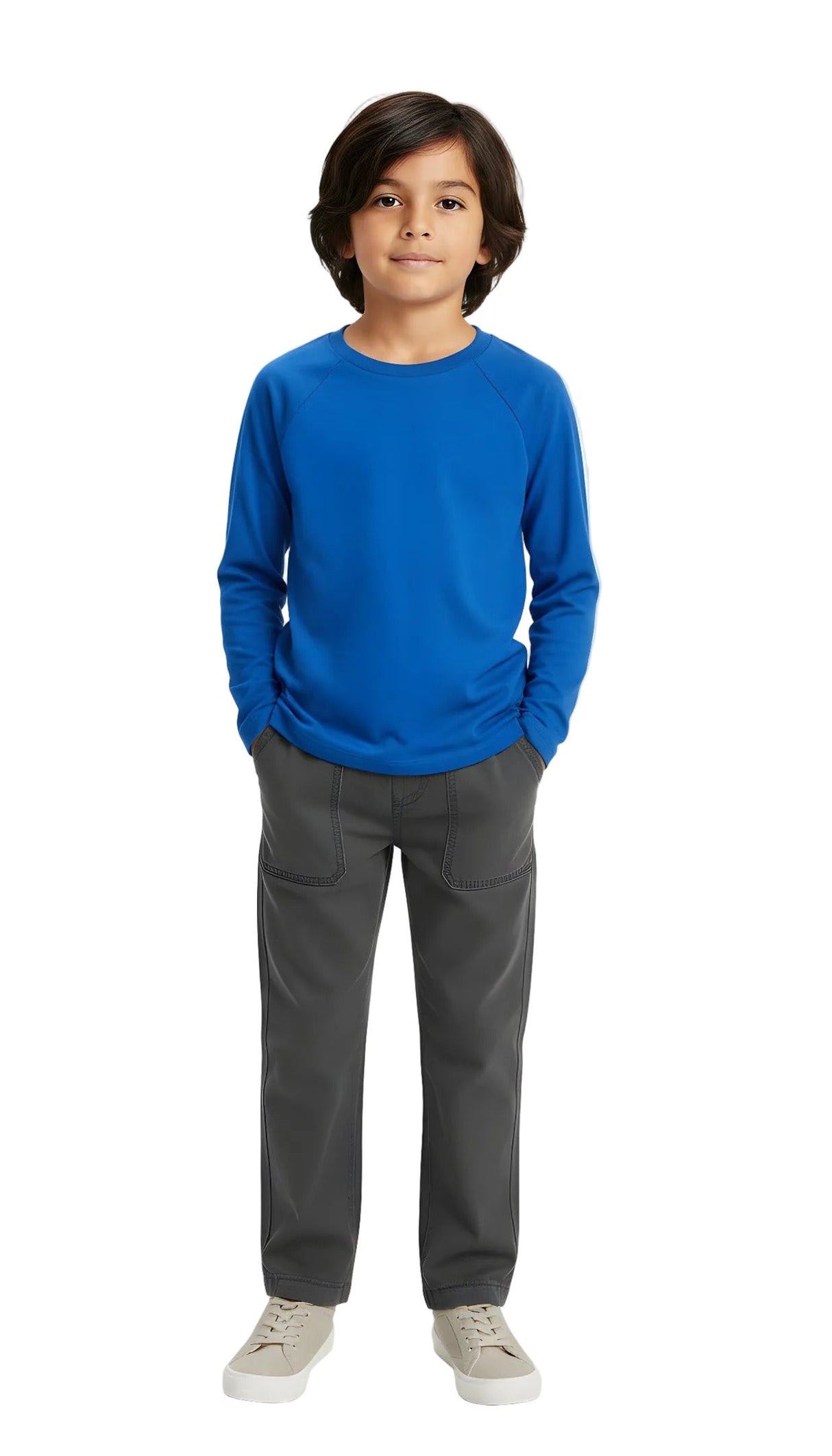 Boys Super-Soft 100% Organic Cotton Raglan Long Sleeve Tee | Elf