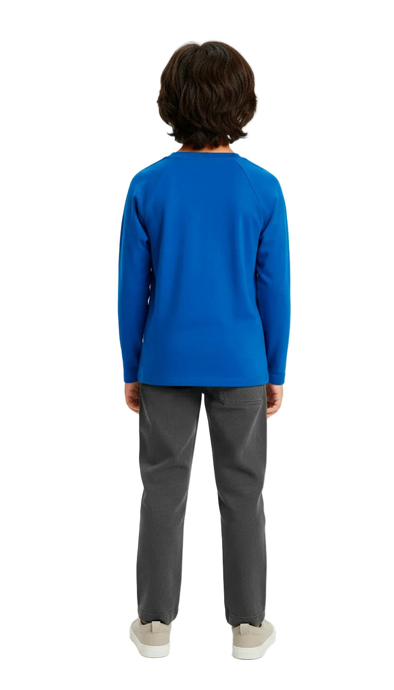 Boys Super-Soft 100% Organic Cotton Raglan Long Sleeve Tee | Elf