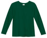 Boys Super-Soft 100% Organic Cotton Raglan Long Sleeve Tee | Forest Green