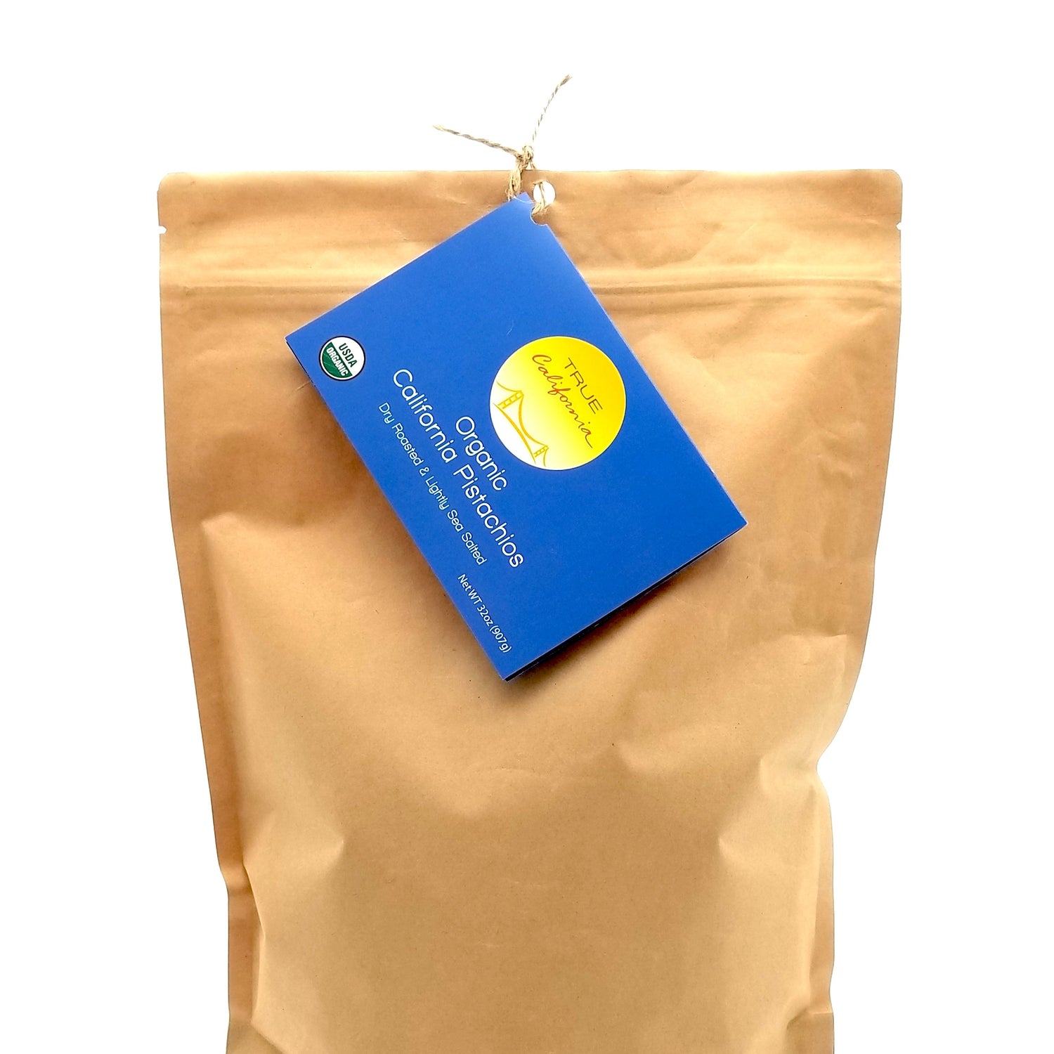 Organic Pistachios, Dry Roasted & Lightly Sea Salted