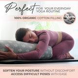 Organic Cotton Yoga Bolster Set with Carry Bag