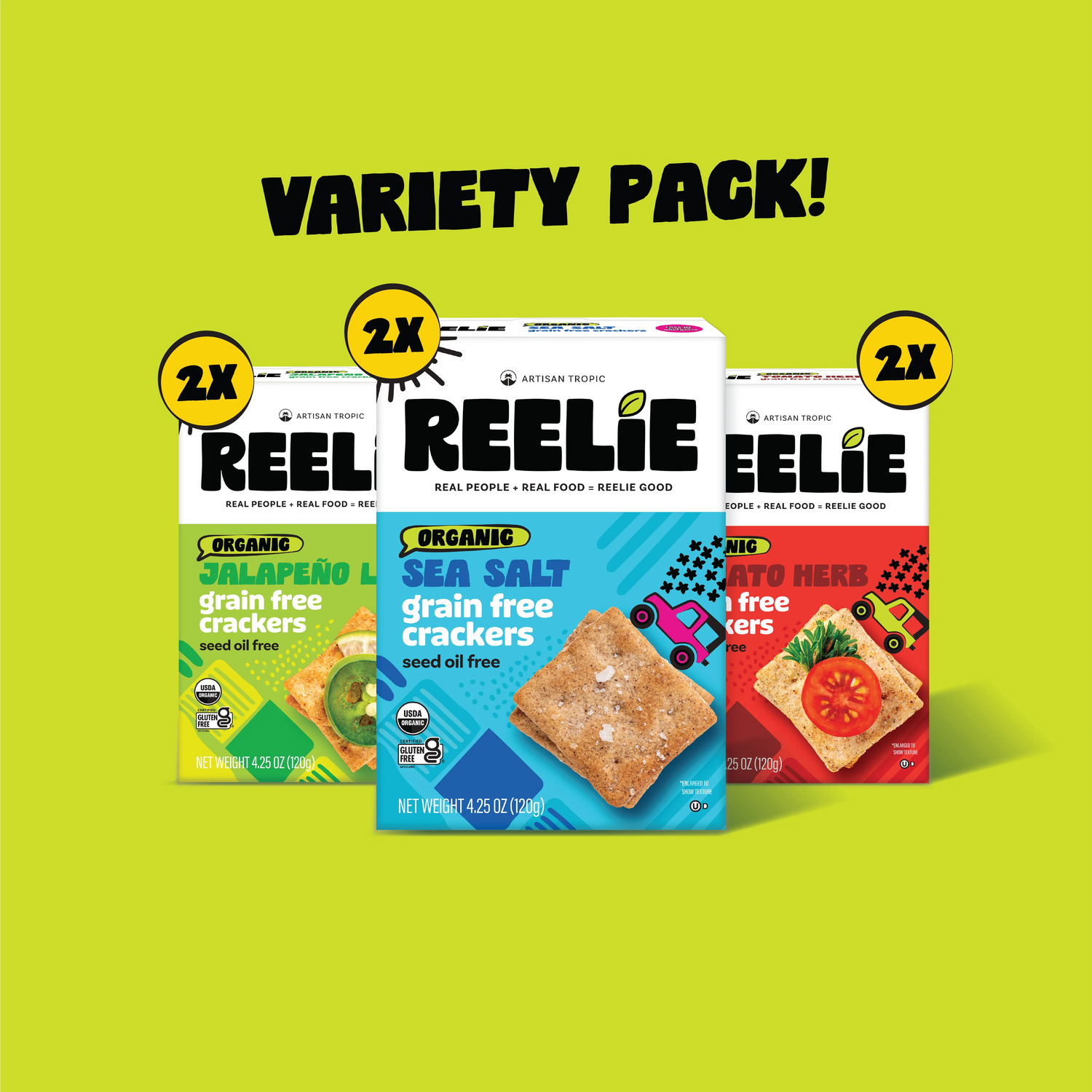 Grain-Free Crackers Variety Pack