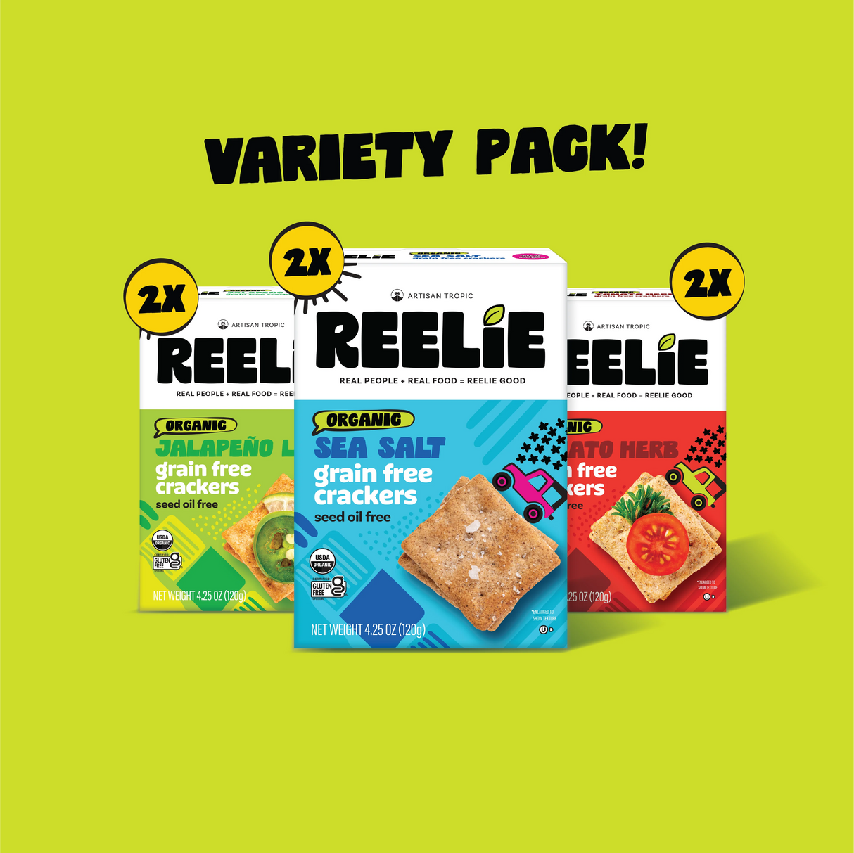 Grain-Free Crackers Variety Pack