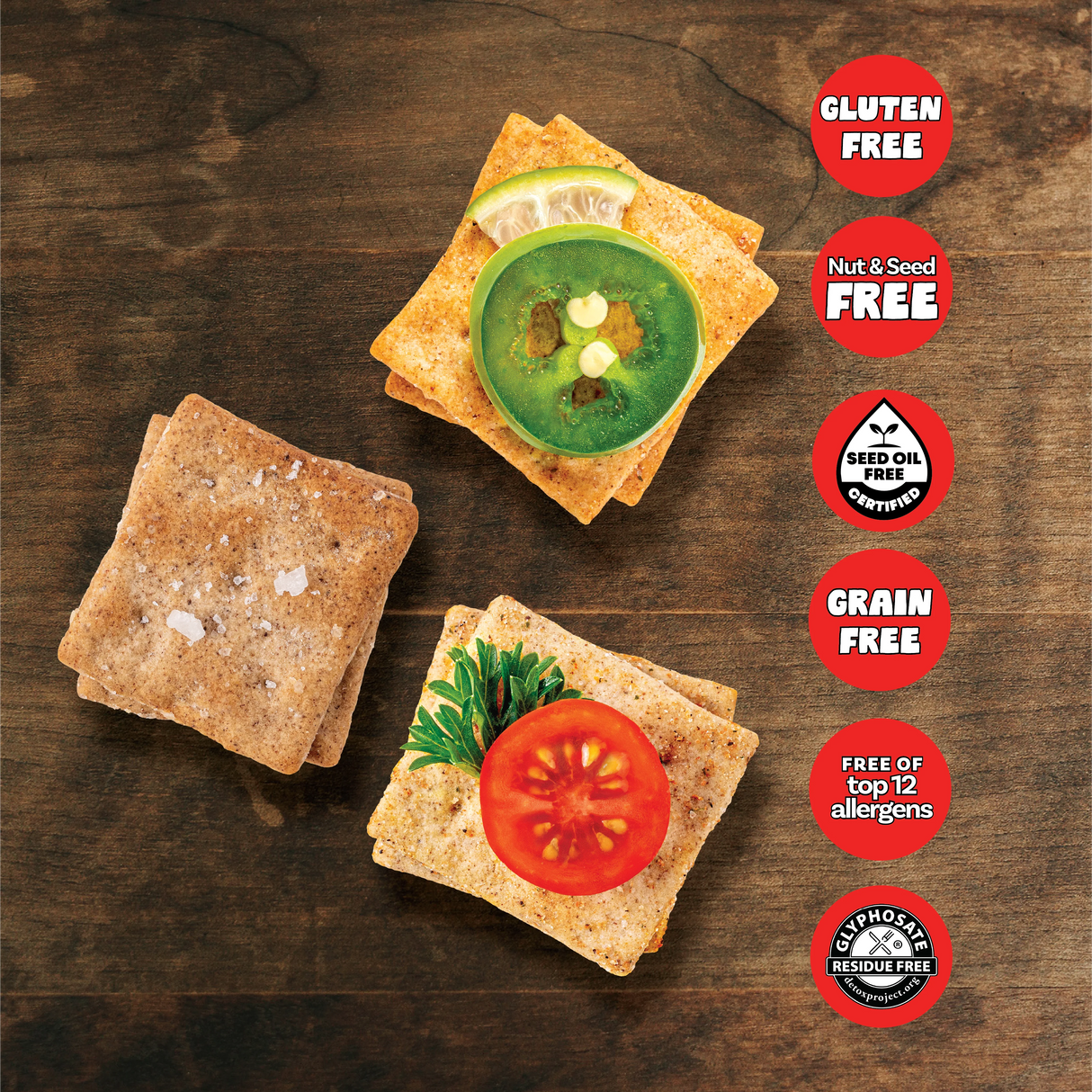 Grain-Free Crackers Variety Pack
