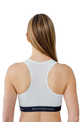 Womens Light Support Anti-Itch Hypoallergenic Bra with TENCEL and Zinc | Remedywear™ by YoRo Naturals™