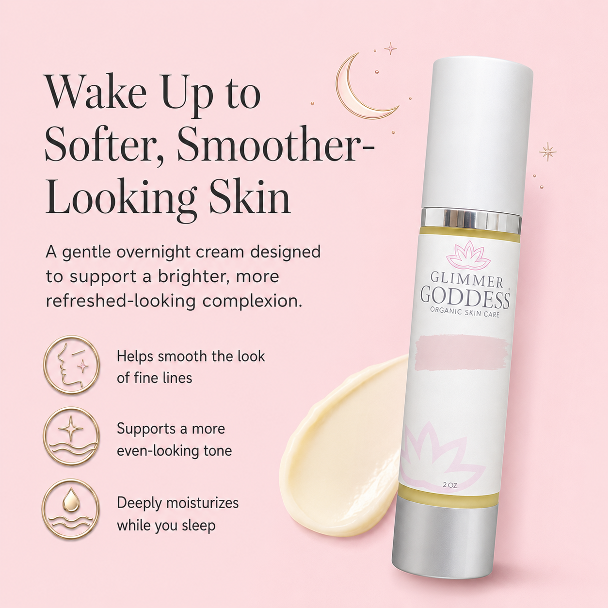 Organic Vitamin A Microcaps Night Cream – Skin Brightener & Age-Defying Formula