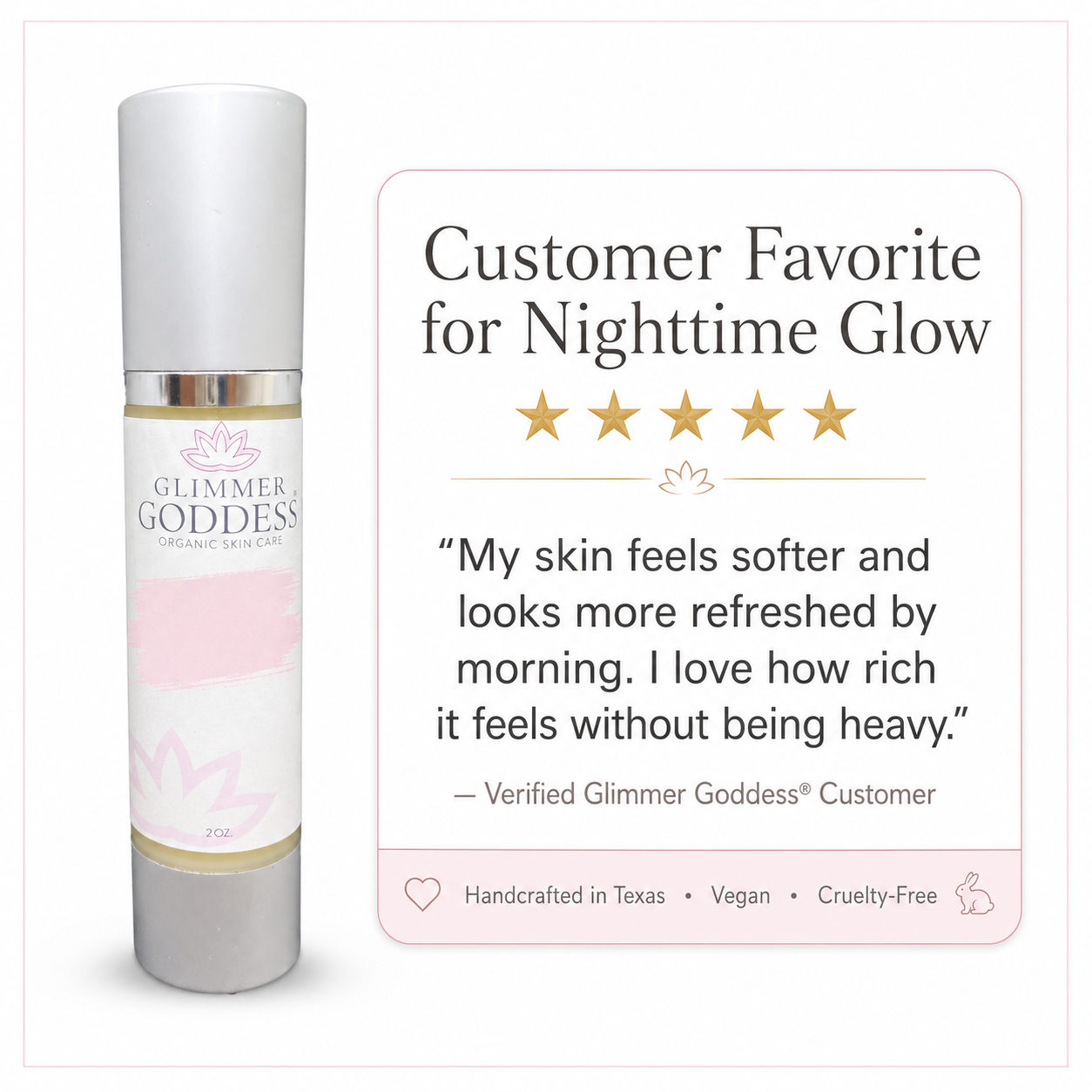 Organic Vitamin A Microcaps Night Cream – Skin Brightener & Age-Defying Formula