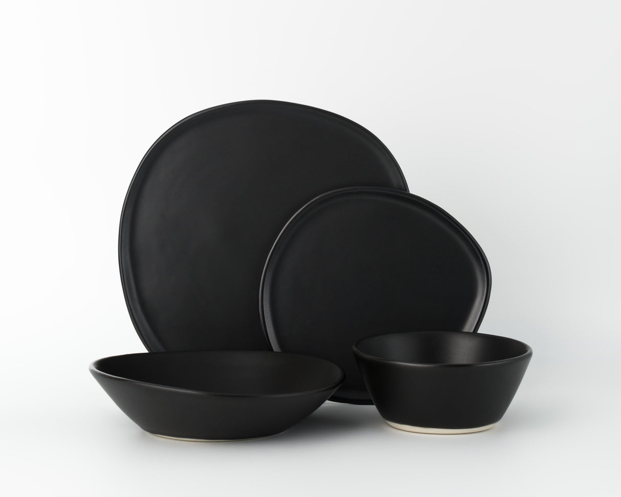 4 Piece Ripple Dinner Setting