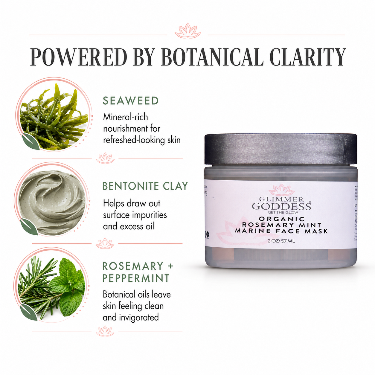 Organic Rosemary Mint Algae Face Mask