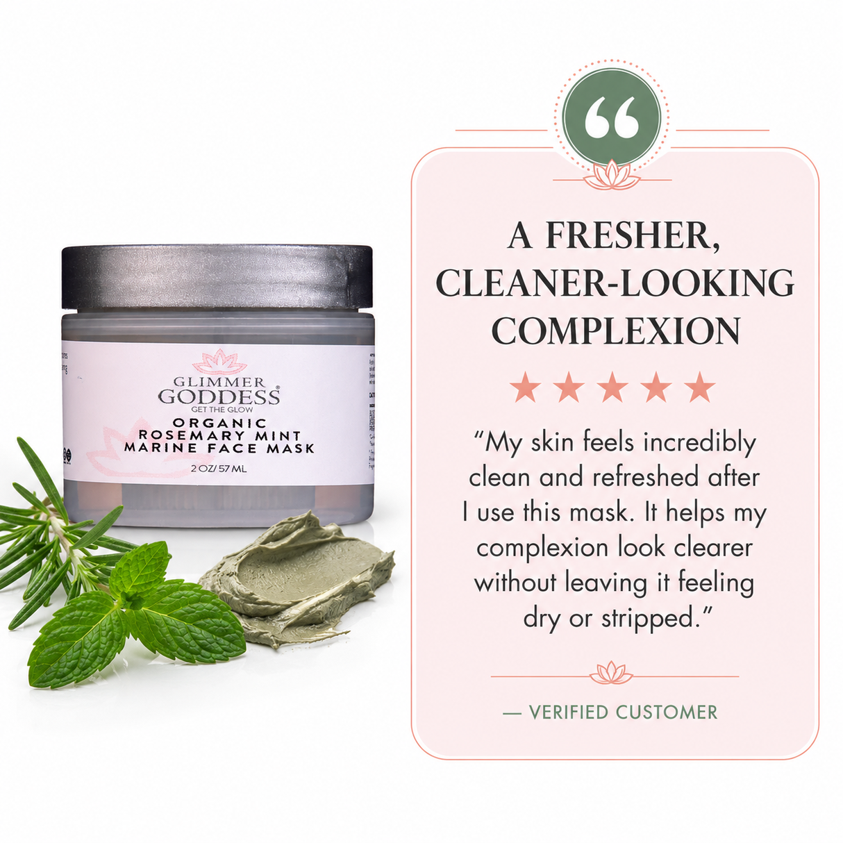 Organic Rosemary Mint Algae Face Mask