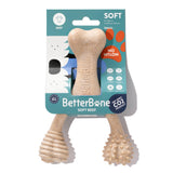 BetterBone SOFT Durability CHEW TOY: Natural Ingredients, Perfet for Teething Puppies, Senior Dogs & Gentle Chewers
