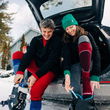 Microweight - Over The Calf Wool Ski Socks Mountain Heritage Elite