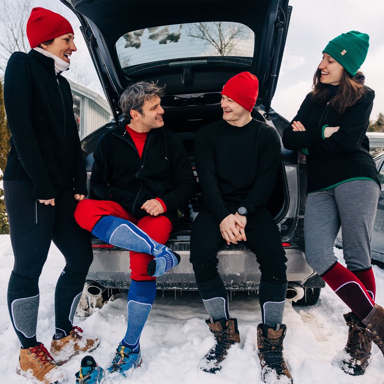 Microweight Cushion - Over The Calf Wool Ski Socks Mountain Heritage Elite