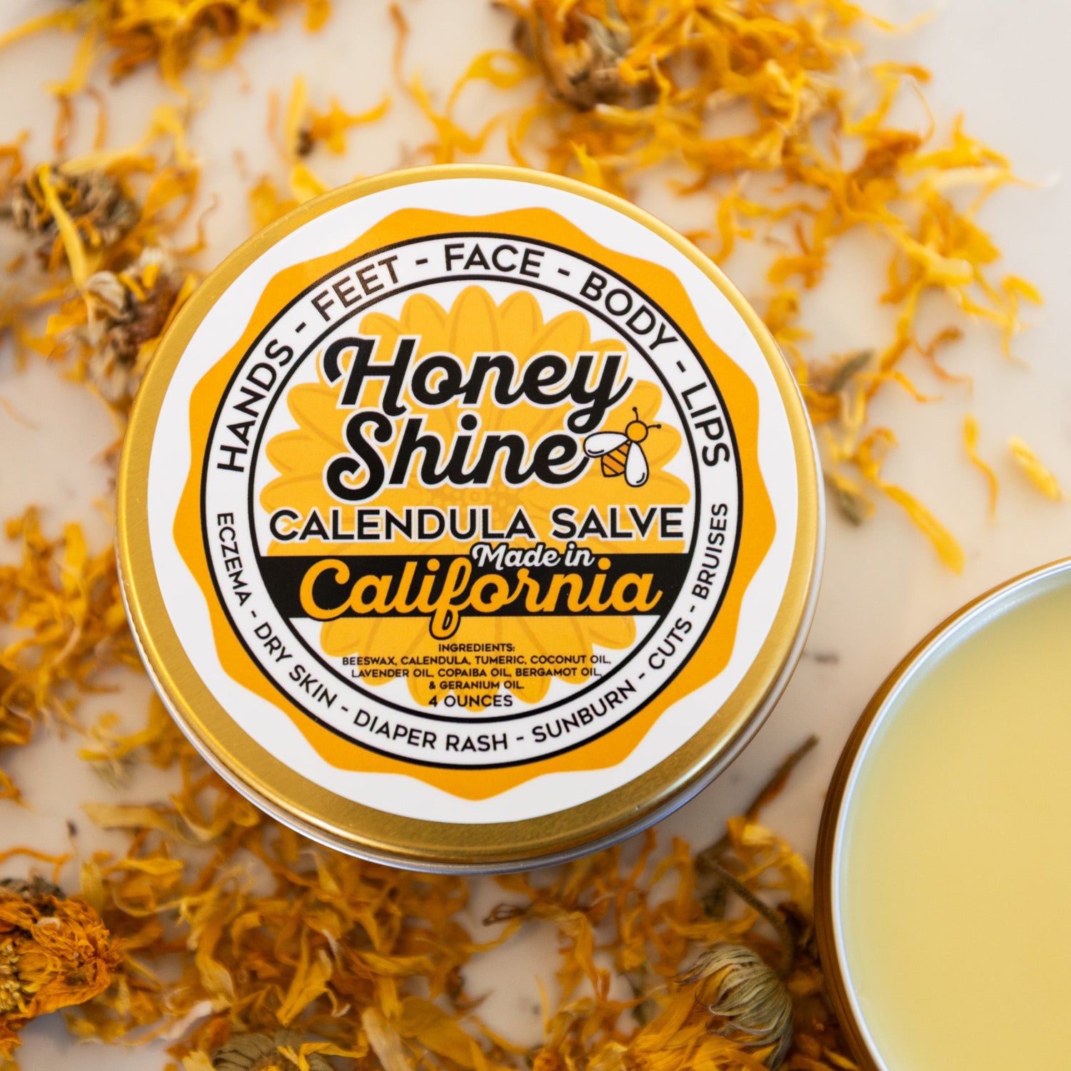 Honeyshine Calendula Salve — Natural Eczema & Dry Skin Relief