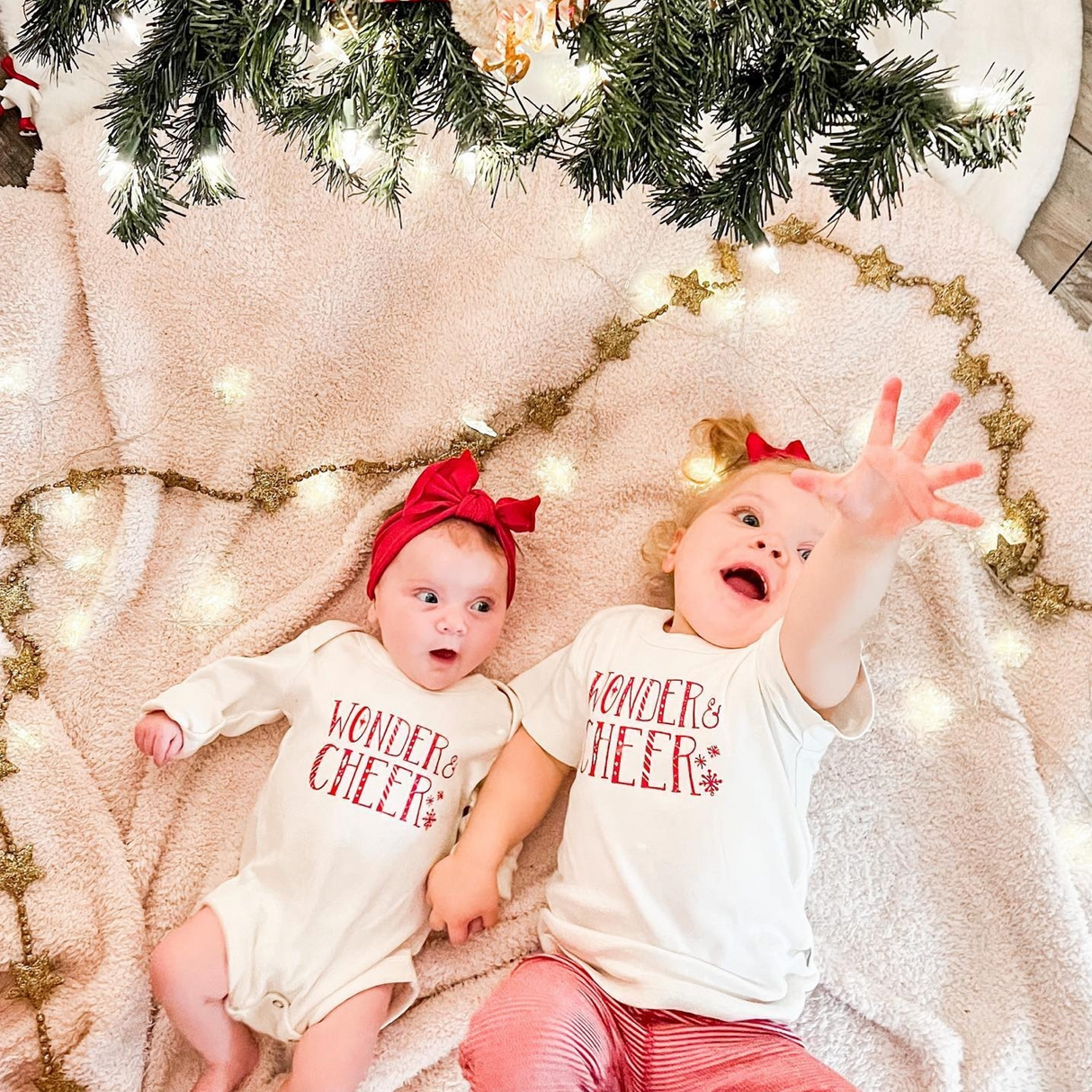 long sleeve graphic bodysuit | wonder and cheer