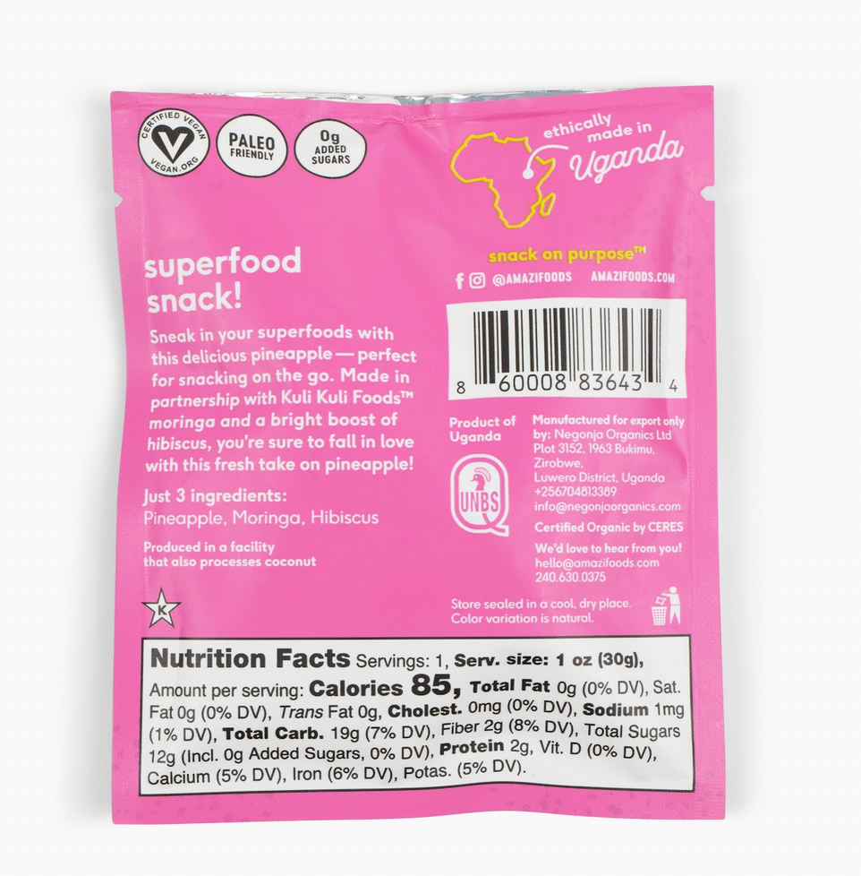 Moringa Hibiscus Pineapple (Minis!) - 12 pack