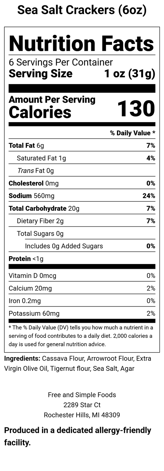 Sea Salt Crackers