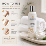 Glimmer Goddess’ Best Organic Shave Cream with Aloe, Coconut Oil, & Shea Butter