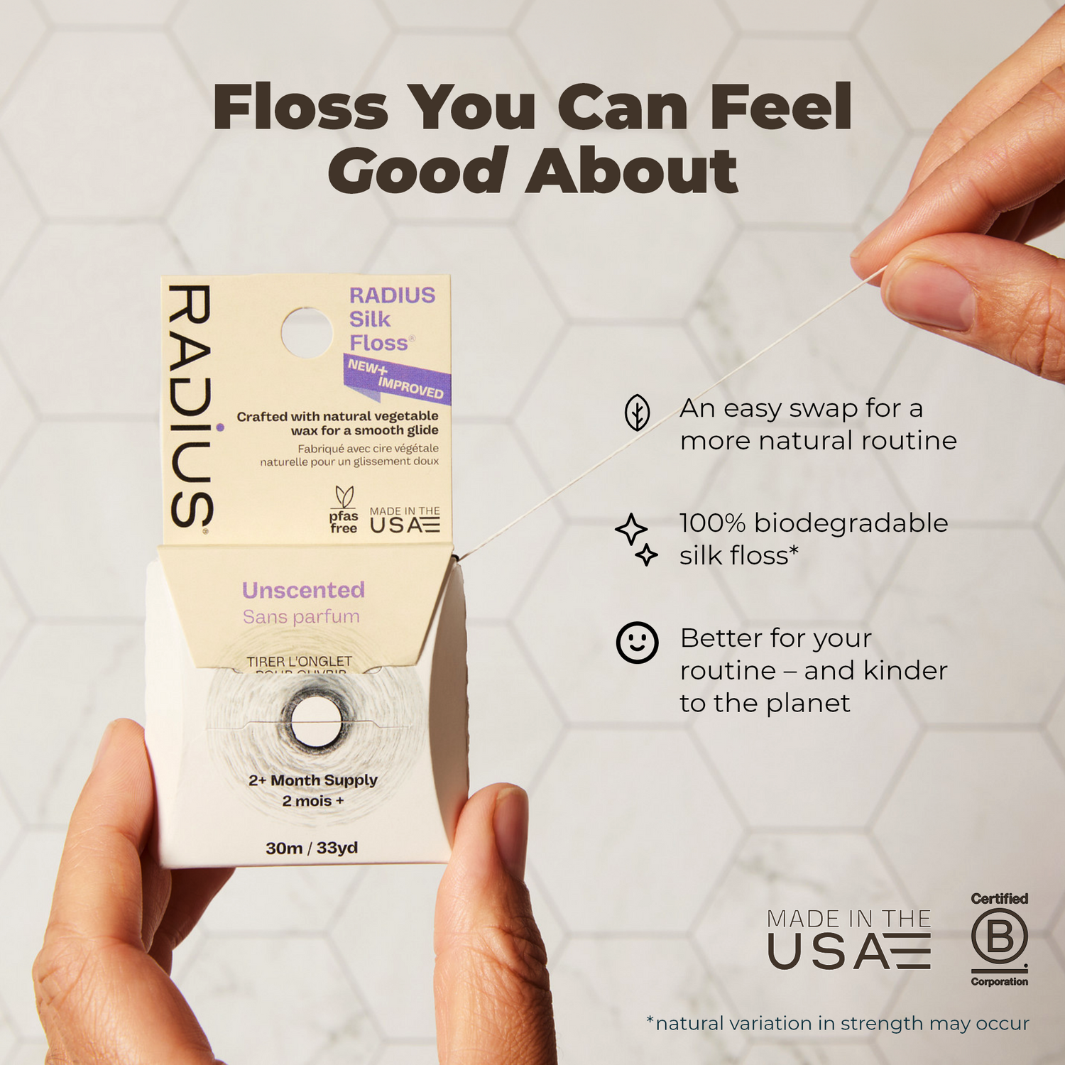 Natural Biodegradable Silk Floss™