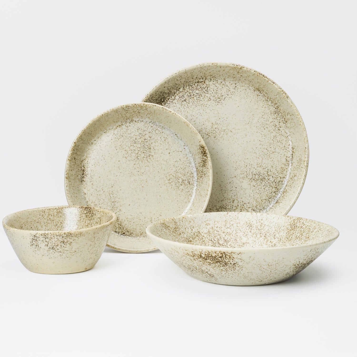 4 Piece Skali Coupe Dinner Setting