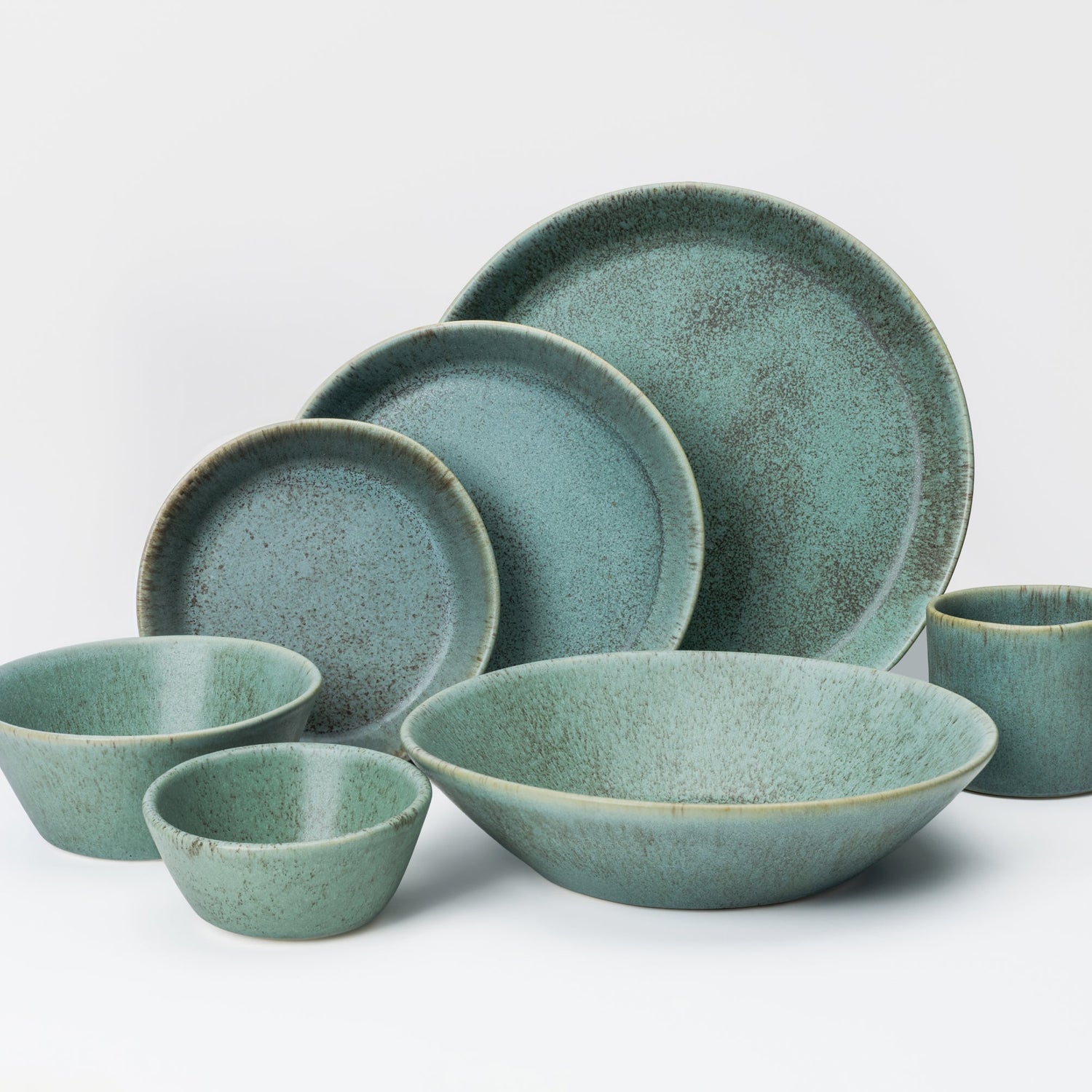 7 Piece Skali Coupe Dinner Setting