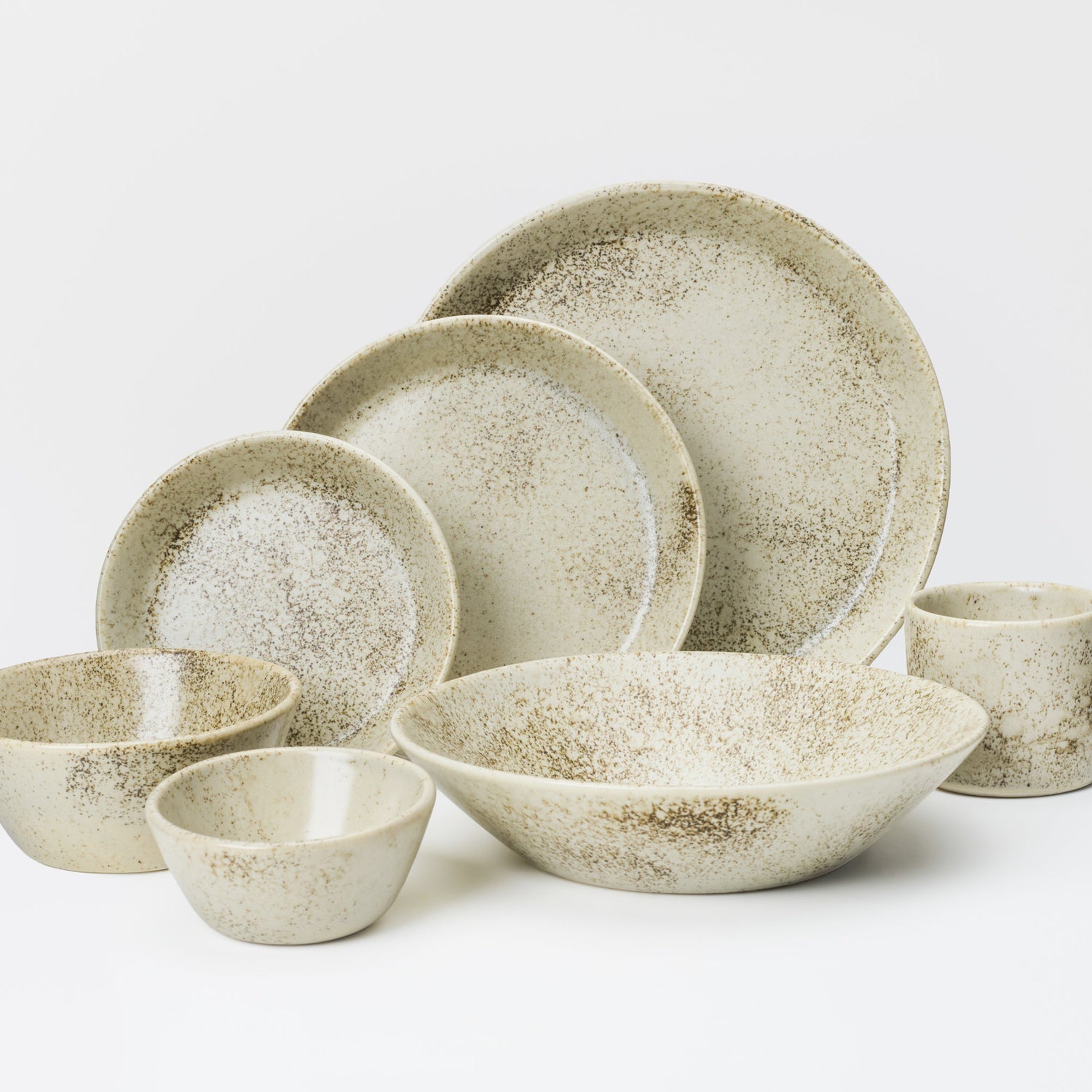 7 Piece Skali Coupe Dinner Setting