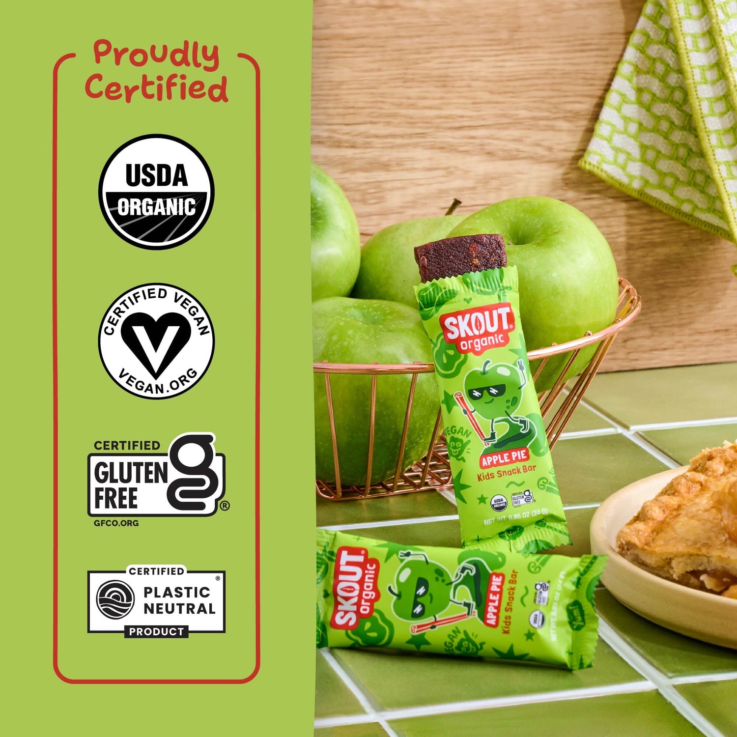 Skout Organic Apple Pie Kids Bar