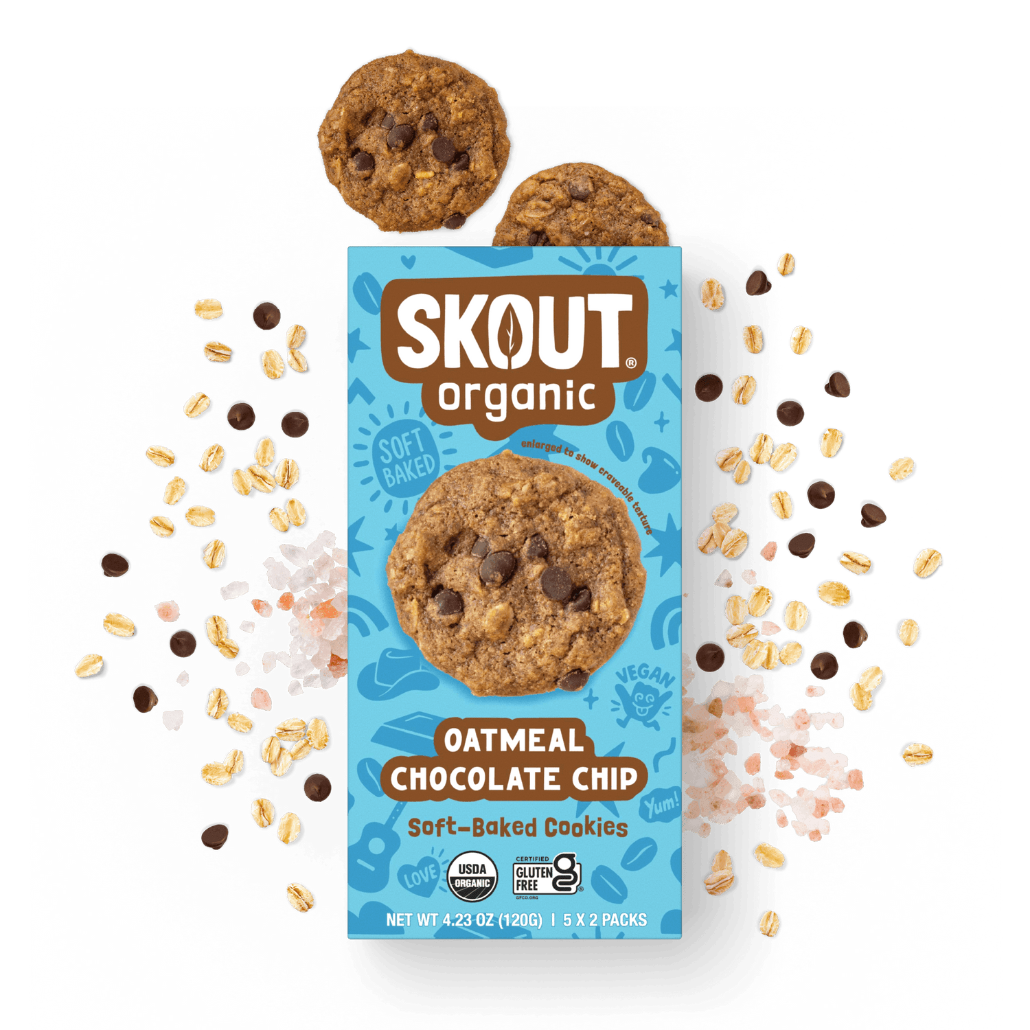 Skout Organic Oatmeal Chocolate Chip Soft Baked Cookies