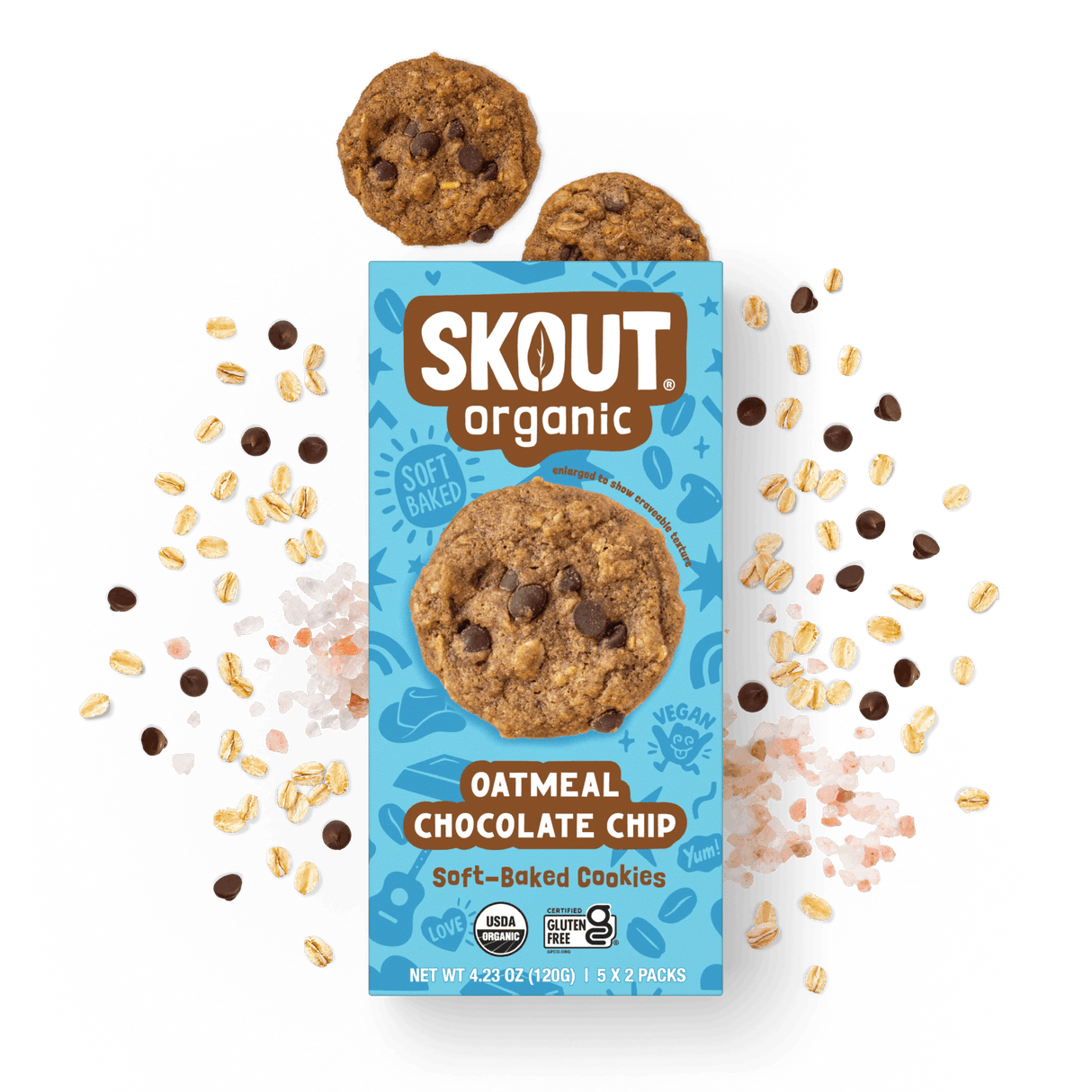 Skout Organic Oatmeal Chocolate Chip Soft Baked Cookies