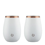 Stainless Steel Sauvignon Blanc Wine Glass, Set of 2 - White