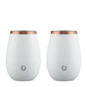 Stainless Steel Sauvignon Blanc Wine Glass, Set of 2 - White