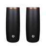 Stainless Steel Highball Cocktail Glass Set, Set of 2 - Black