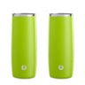 Stainless Steel Highball Cocktail Glass Set, Set of 2 - Lime