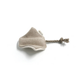 Boba & Vespa Stingray Cat Toy in Cotton with Buckwheat for Crinkles and Organic Catnip