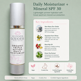 Triple Action Daily Organic Face Moisturizer