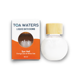 Sun Veil Liquid Bath Bomb - Orange Zest and White Oak